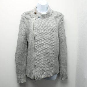 Imperial Zippered front Sweater Women's Size M Gray